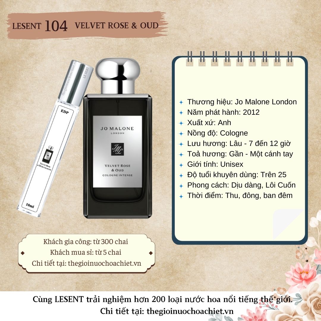 Nước hoa chiết Velvet Rose & Oud 10ml