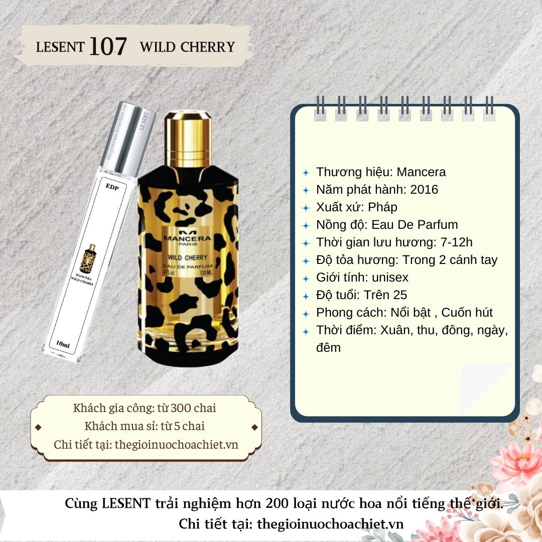 Nước hoa chiết Wild Cherry 10ml