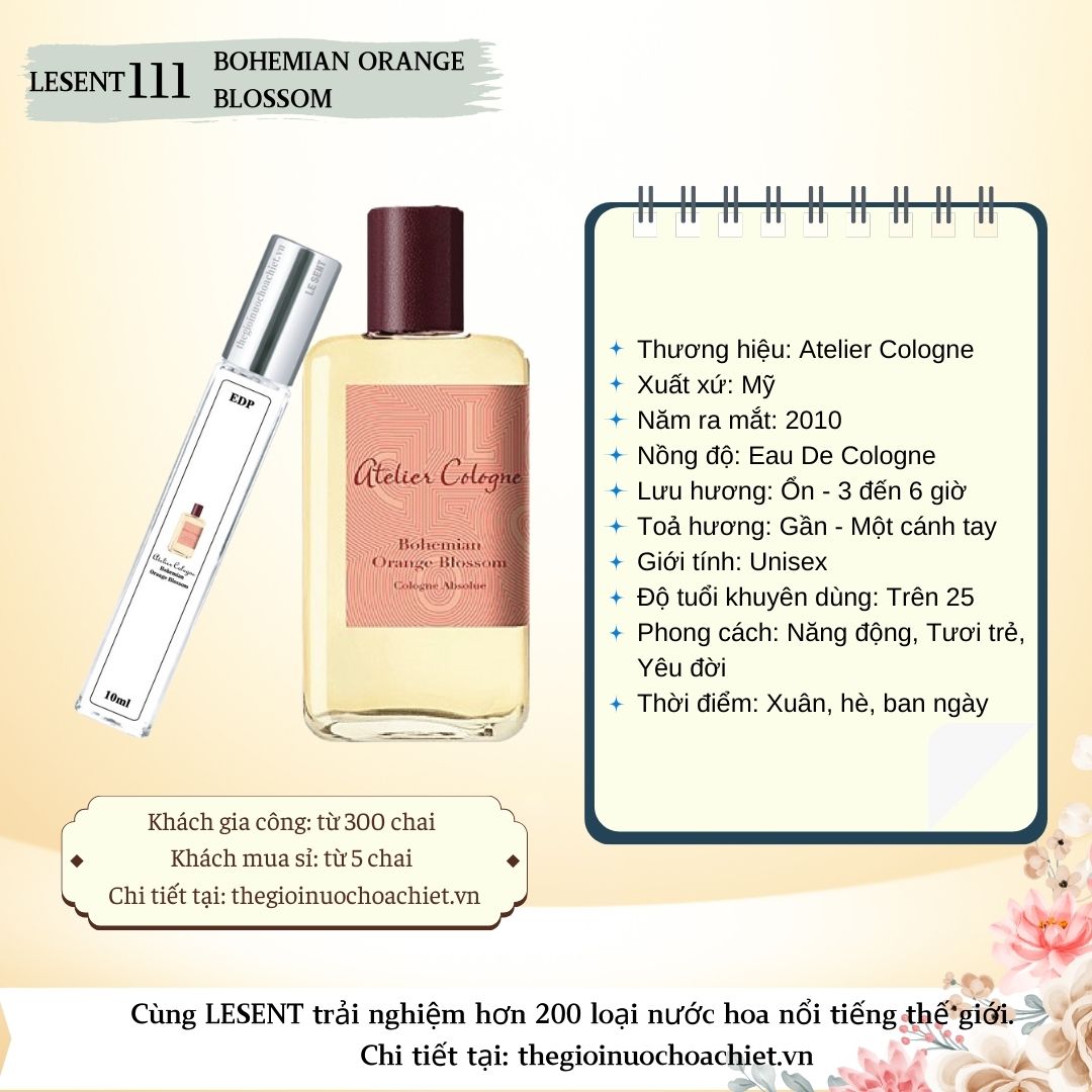 Nước hoa chiết Atelier Cologne Orange Blossom 10ml