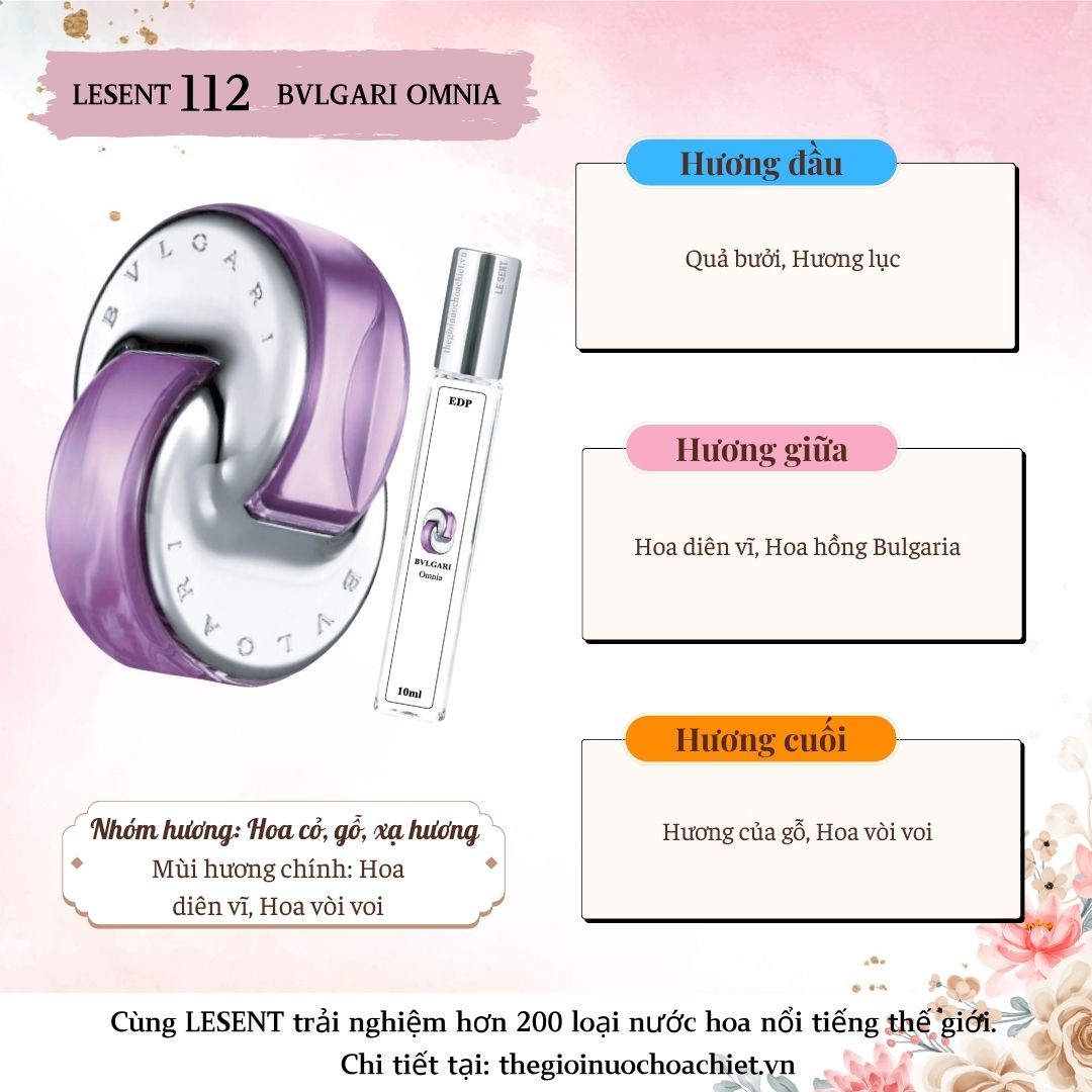 Nước hoa chiết BVLGARI Omnia 10ml