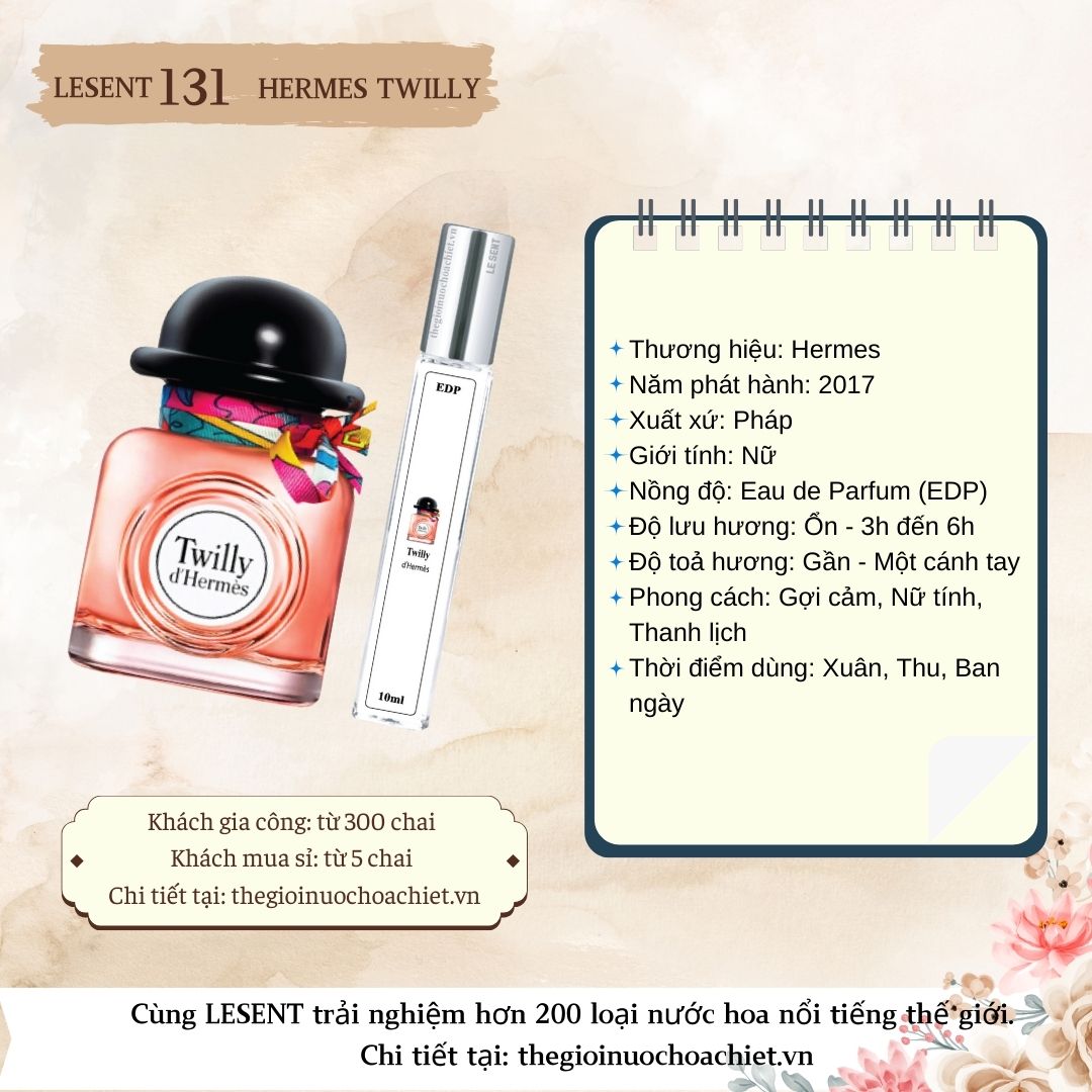 Nước hoa chiết Hermes Twill 10ml