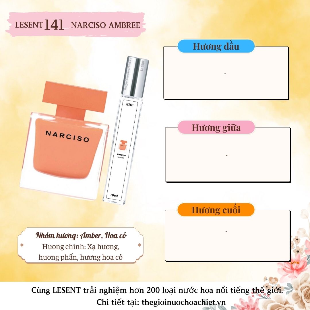 Nước hoa chiết Narciso Ambrée 10ml