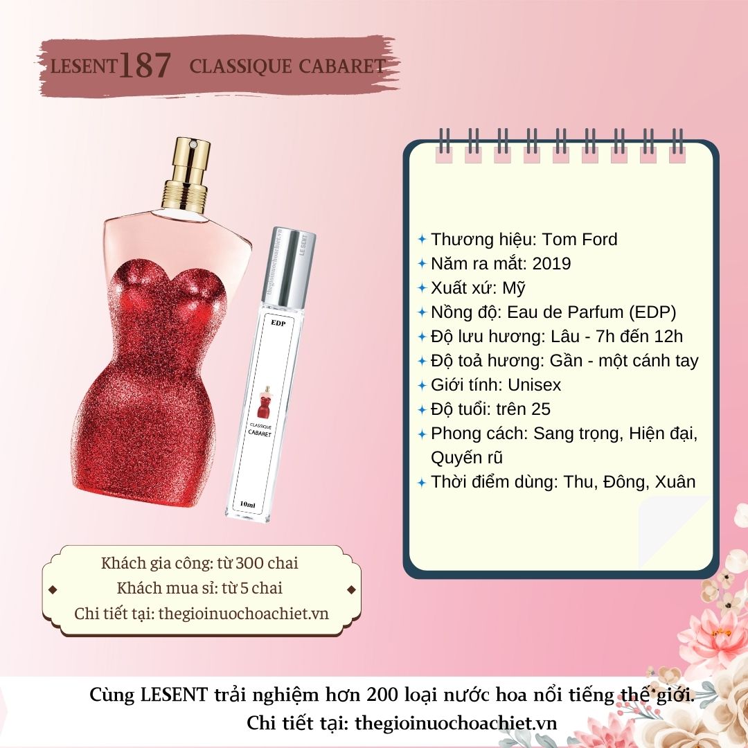 Nước hoa chiết Classique Cabaret 10ml