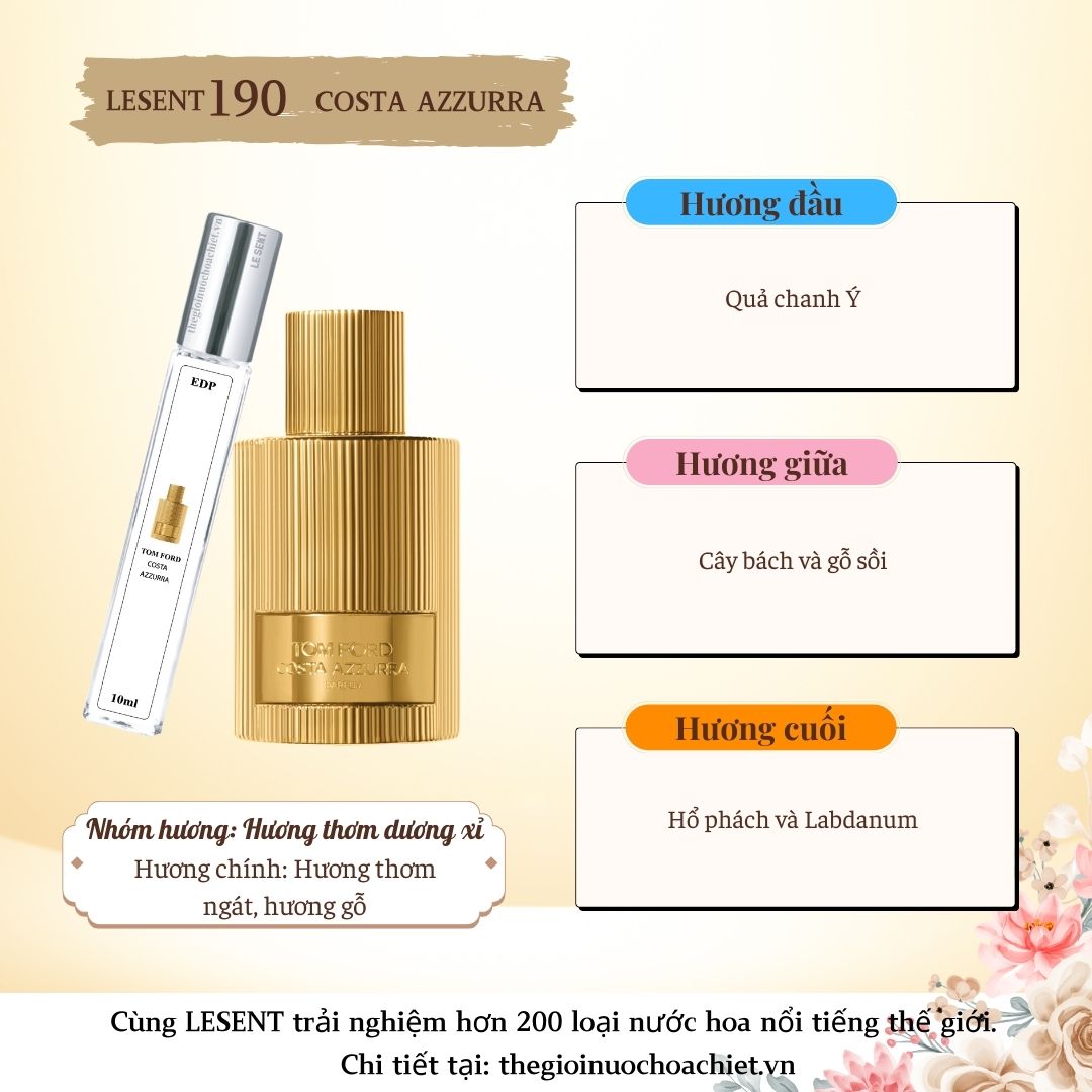 Nước hoa chiết Costa Azzurra 10ml