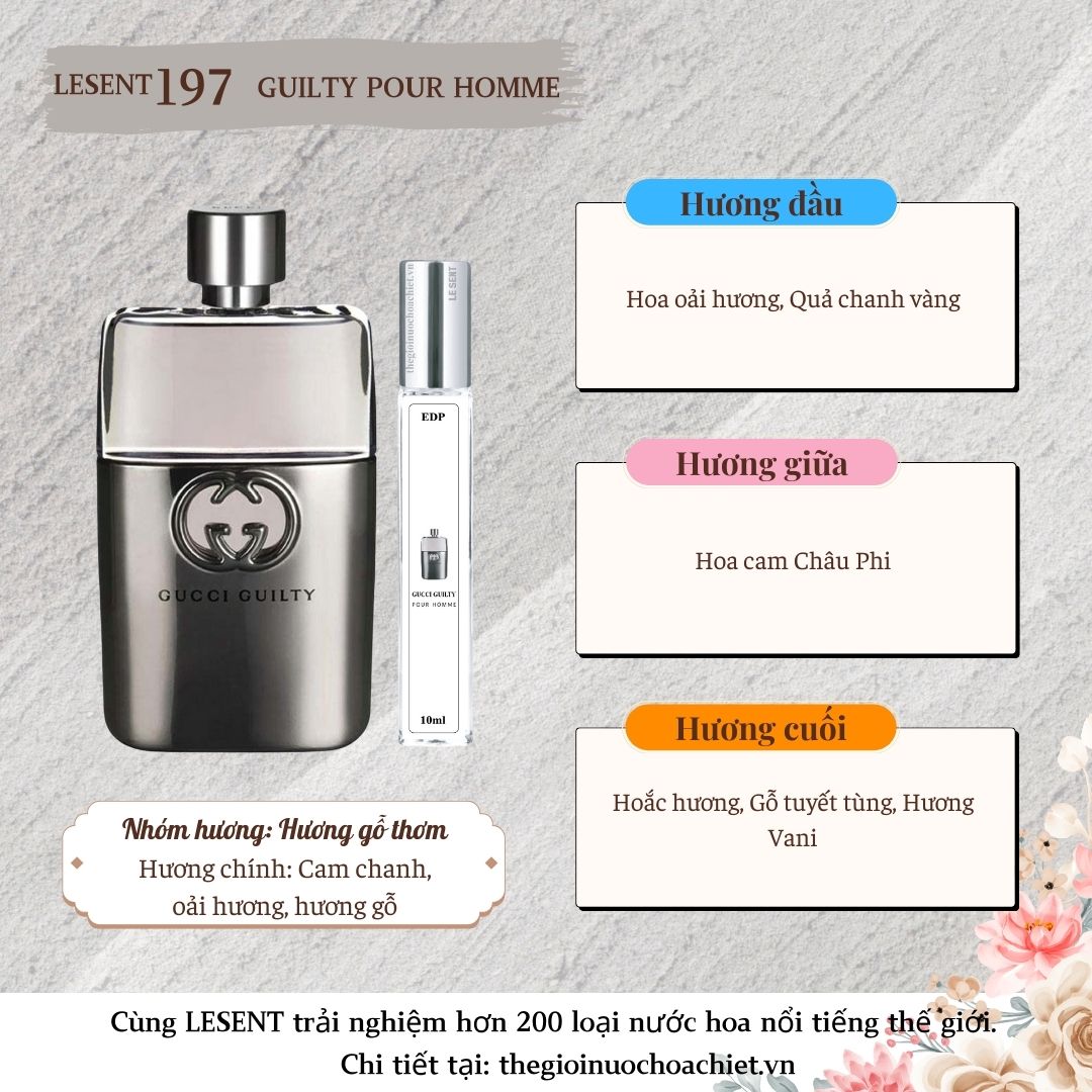 Nước hoa chiết Guilty Pour Homme 10ml