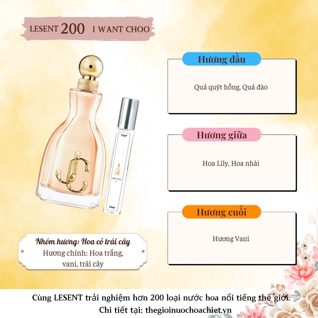 Nước hoa chiết I Want Choo 10ml