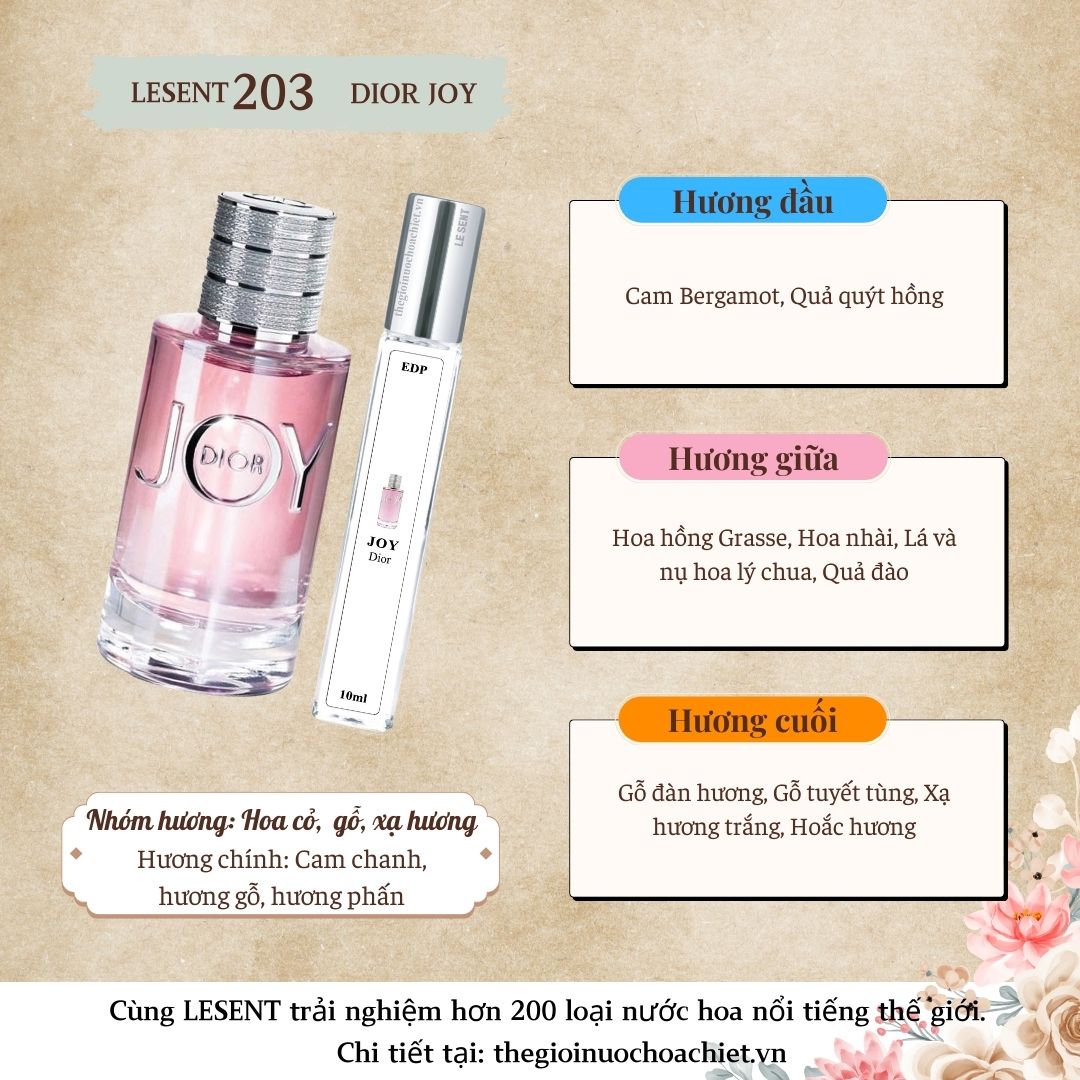 Nước hoa chiết Joy 10ml