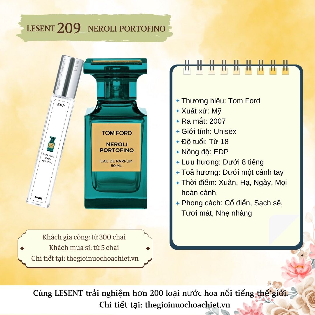 Nước hoa chiết Neroli Portofino 10ml