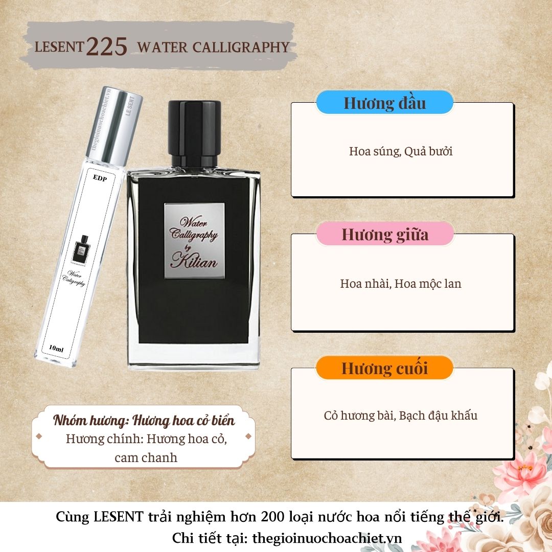 Nước hoa chiết Water Caligraphy 10ml