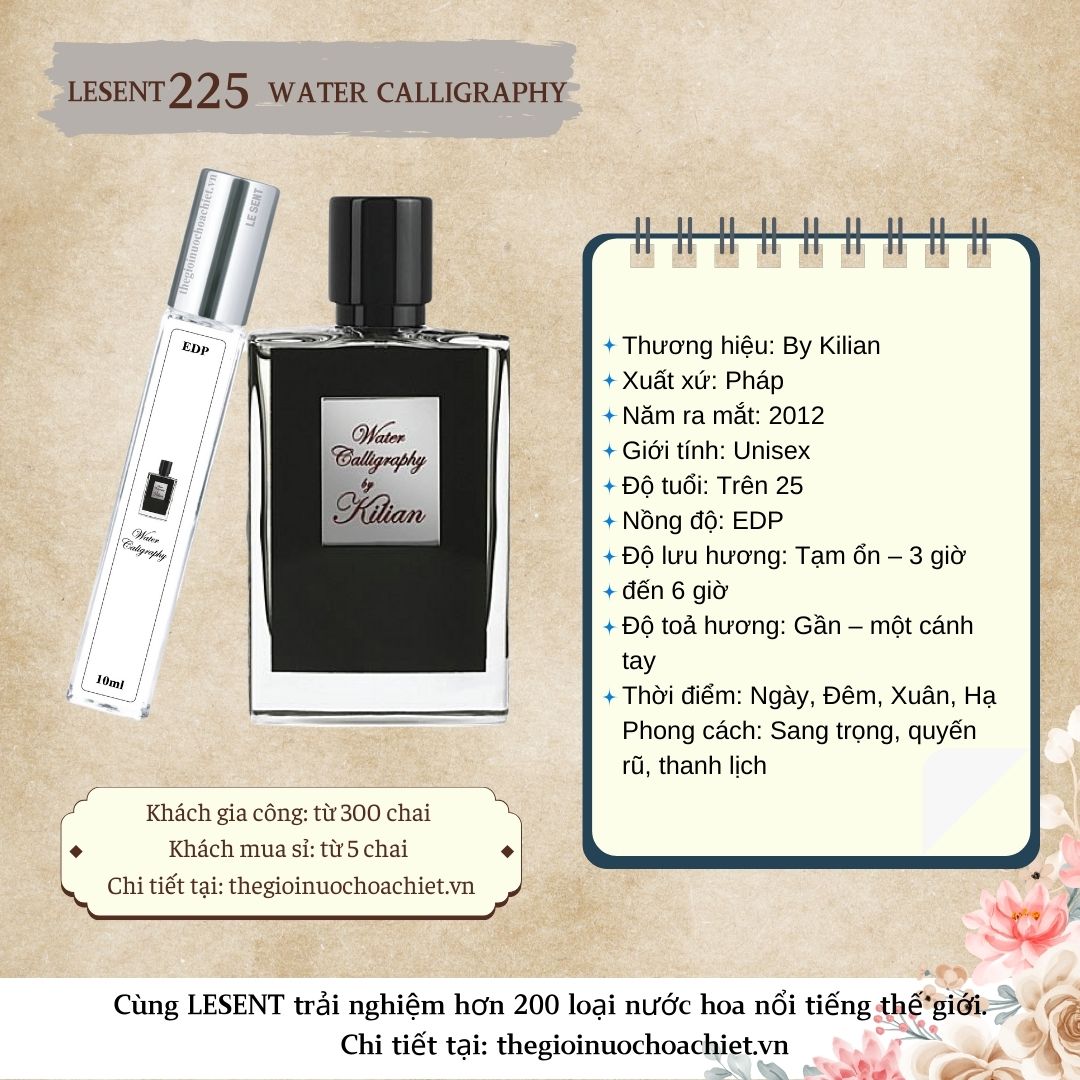 Nước hoa chiết Water Caligraphy 10ml