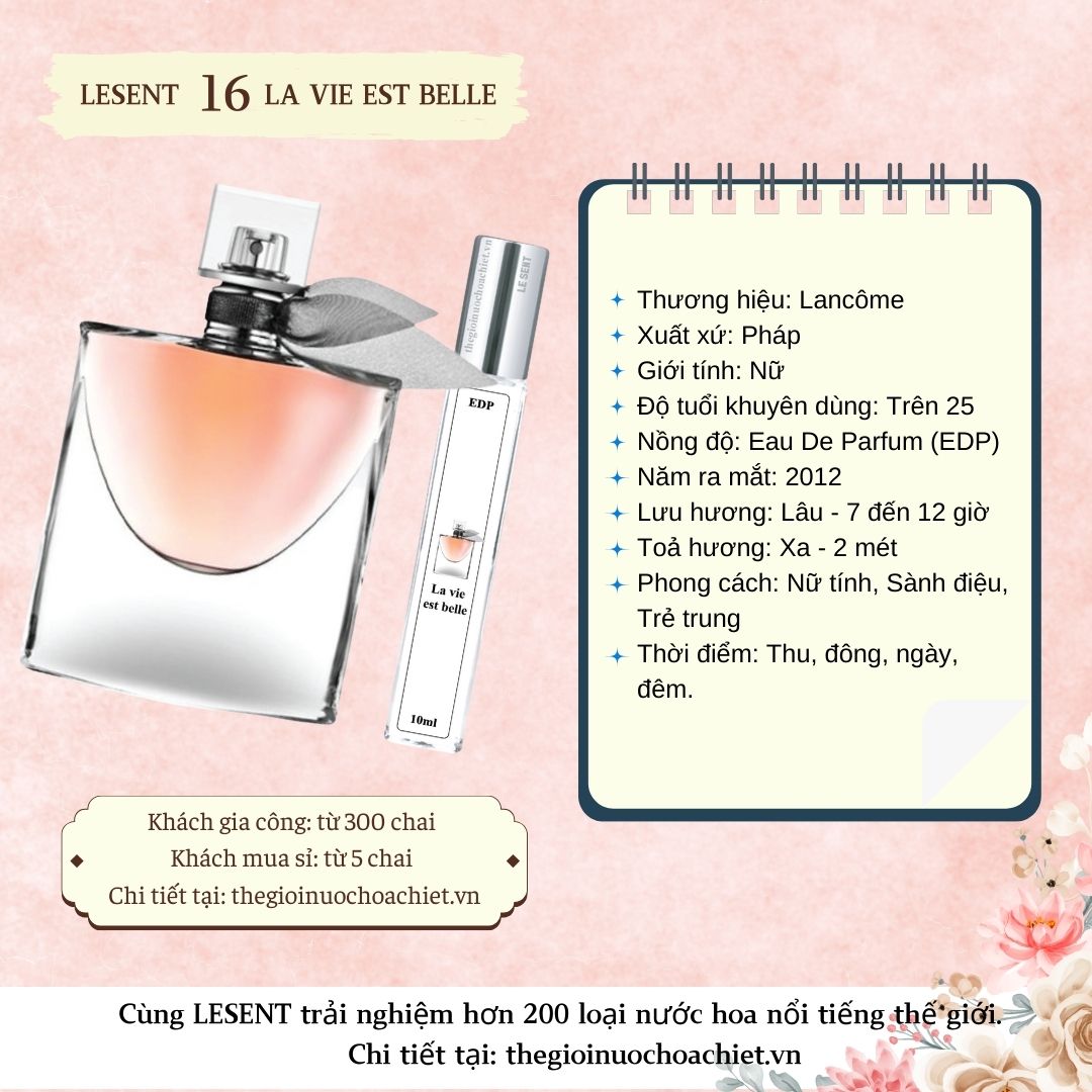 Nước hoa chiết La Vie Est Belle 10ml 