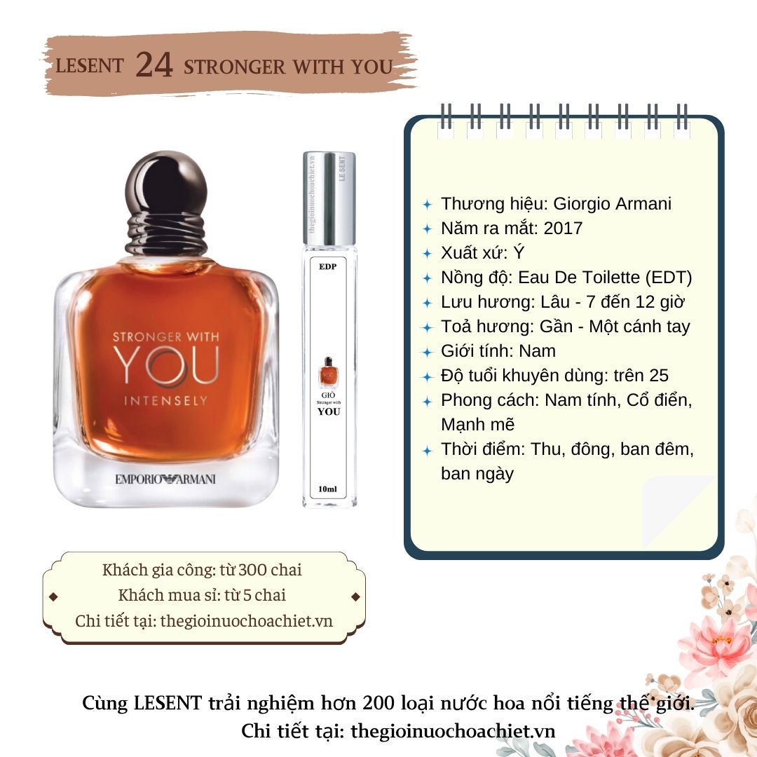 Nước hoa chiết Stronger With You 10ml 