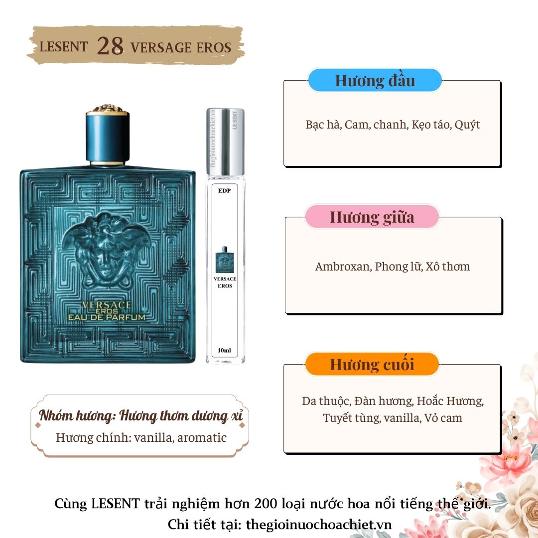 Nước hoa chiết Versace Eros 10ml 