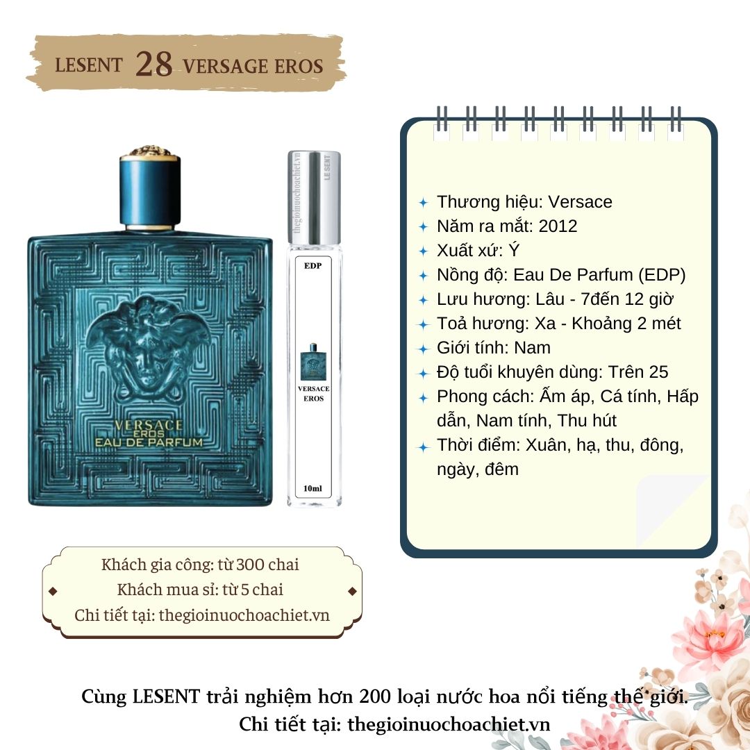 Nước hoa chiết Versace Eros 10ml 