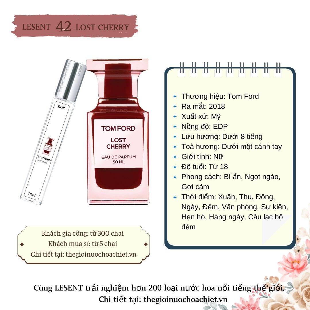 Nước hoa chiết Lost Cherry 10ml 