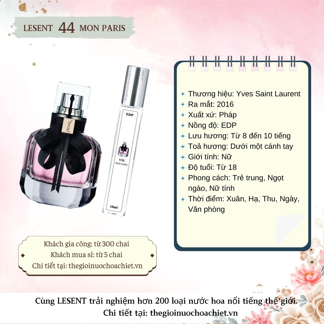 Nước hoa chiết Mon Paris 10ml 