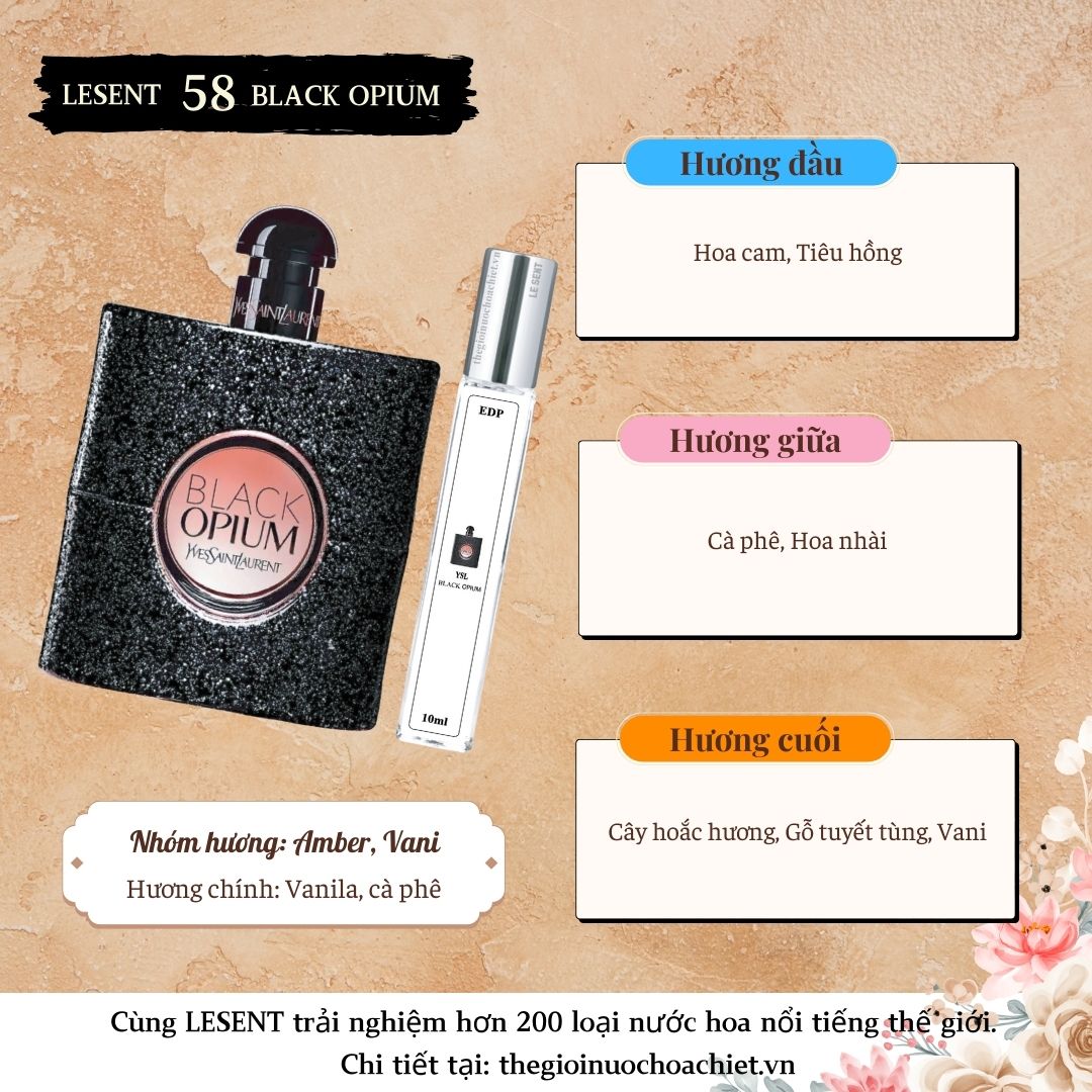 Nước hoa chiết Black Opium 10ml 