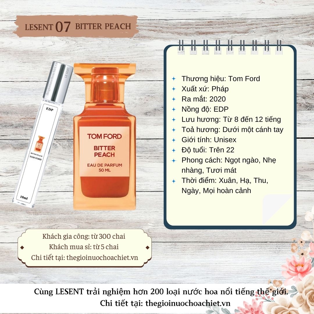 Nước hoa chiết Bitter Peach 10ml 