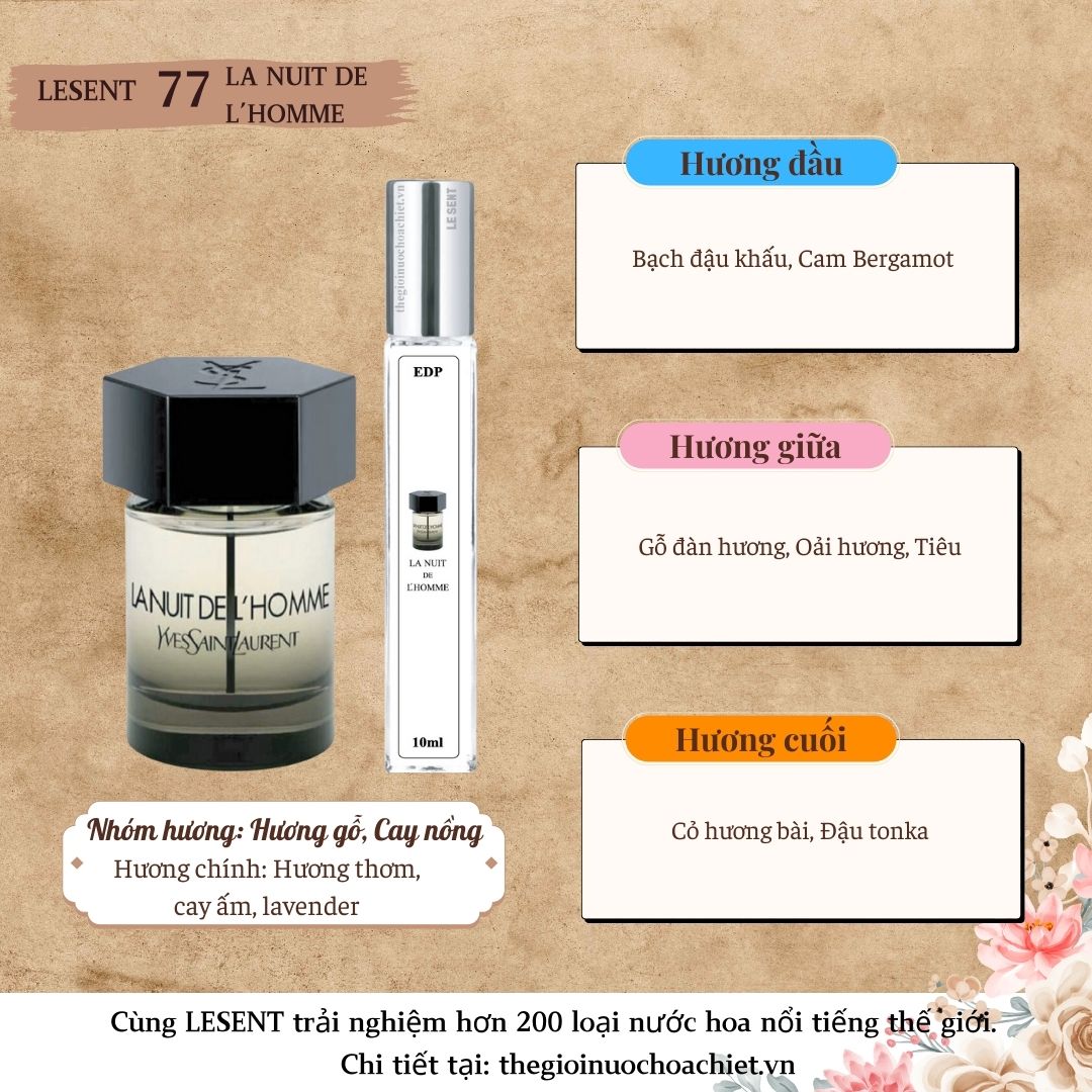 Nước hoa chiết La Nuit De L'homme 10ml