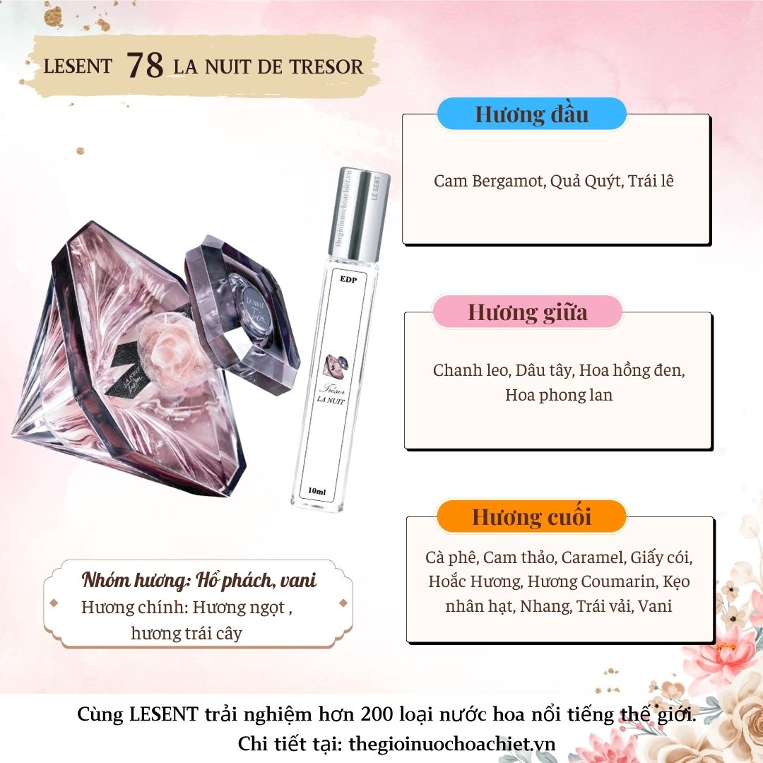 Nước hoa chiết La Nuit Tresor 10ml