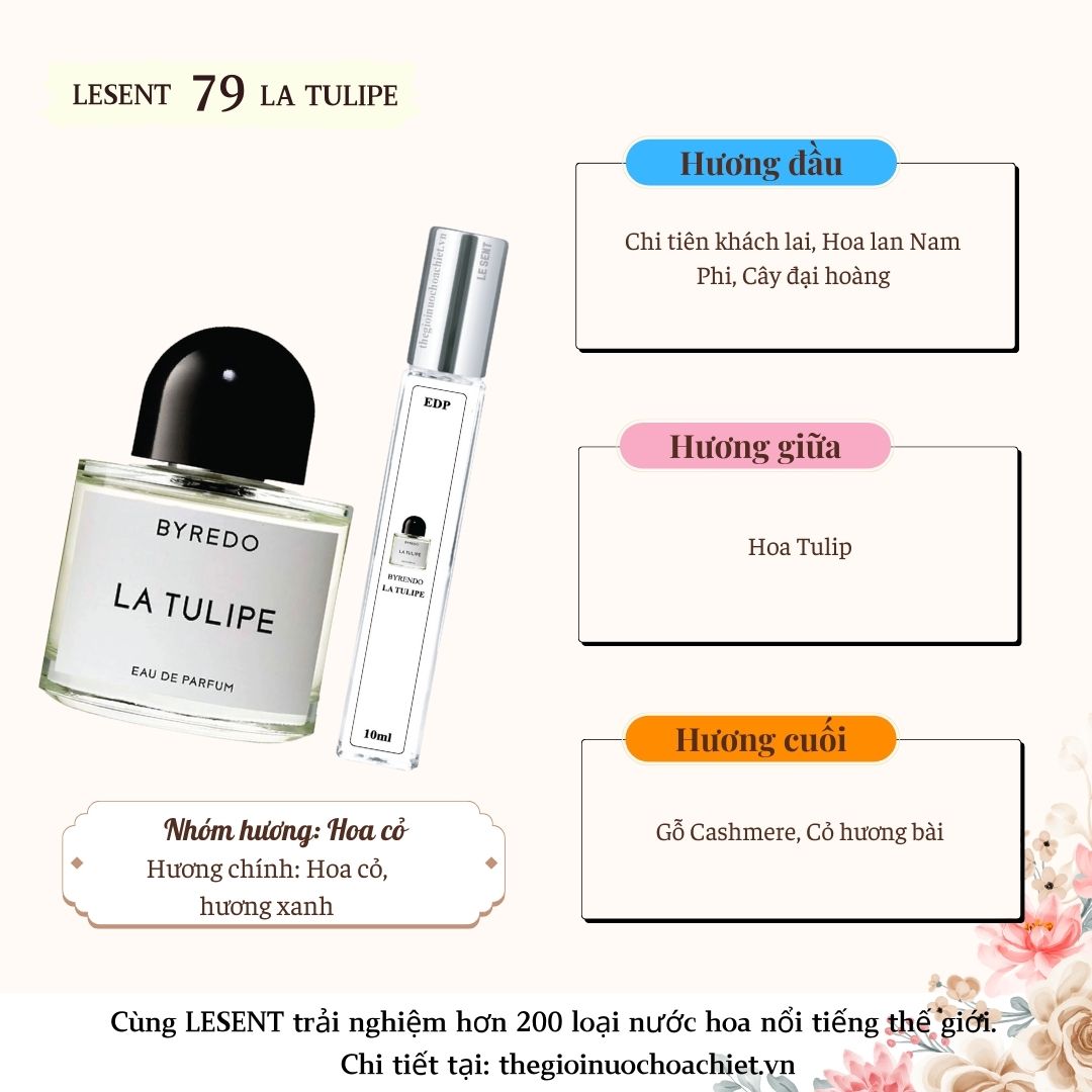 Nước hoa chiết La Tulipe 10ml