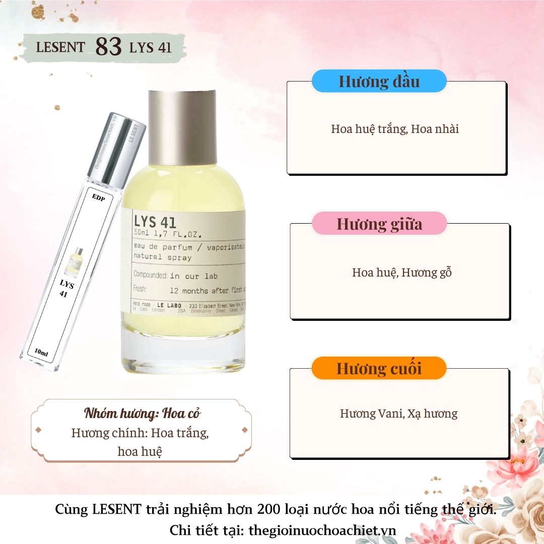 Nước hoa chiết Lys 41 Le Labo 10ml