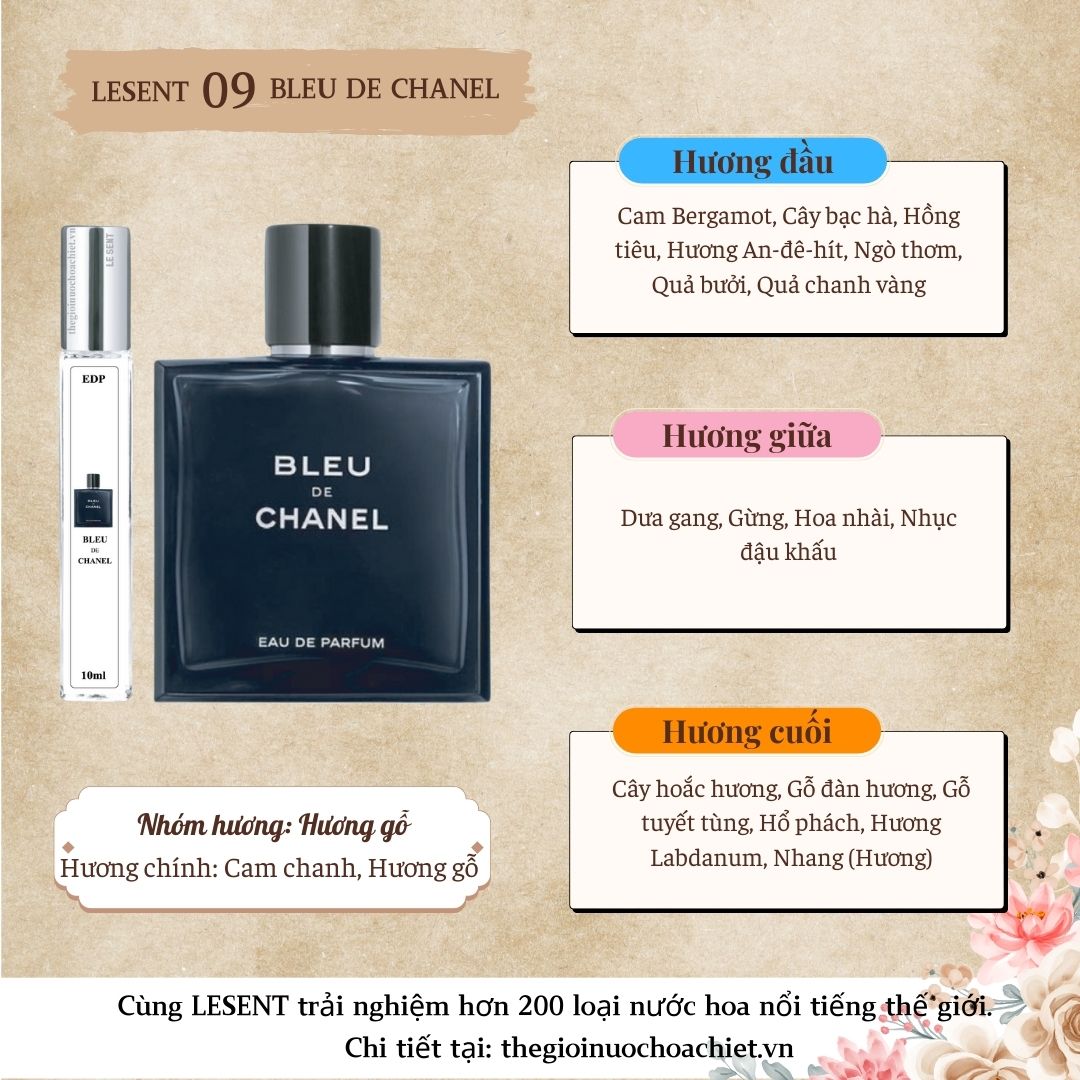 Nước hoa chiết Bleu De Chanel 10ml 