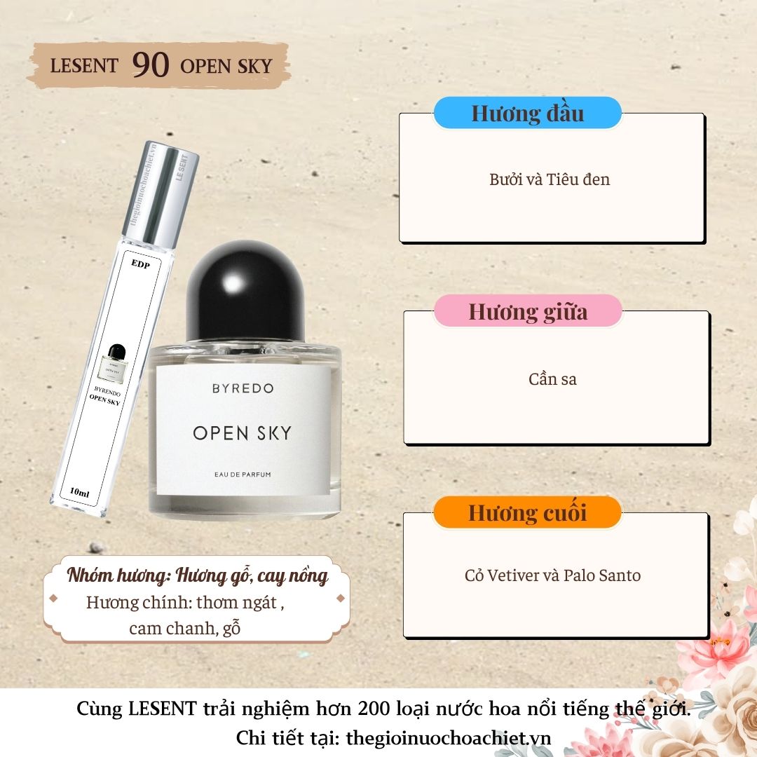 Nước hoa chiết Open Sky 10ml