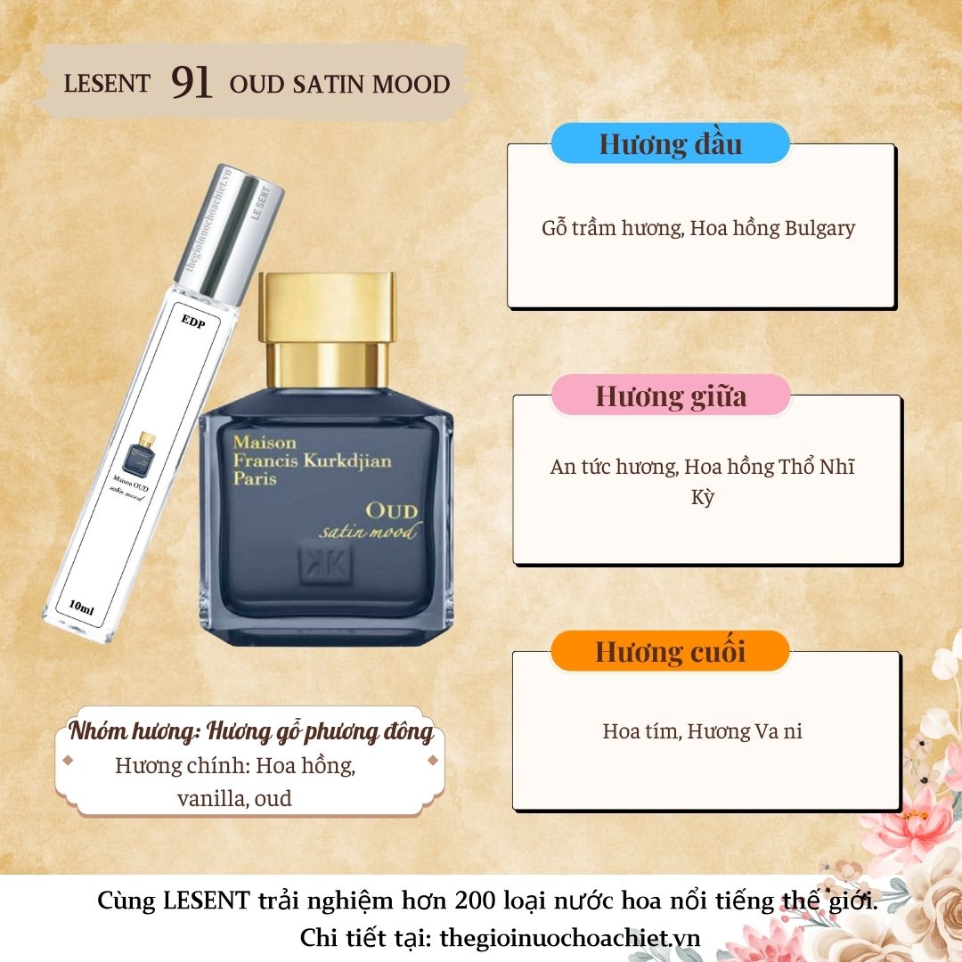 Nước hoa chiết Oud Satin Mood 10ml