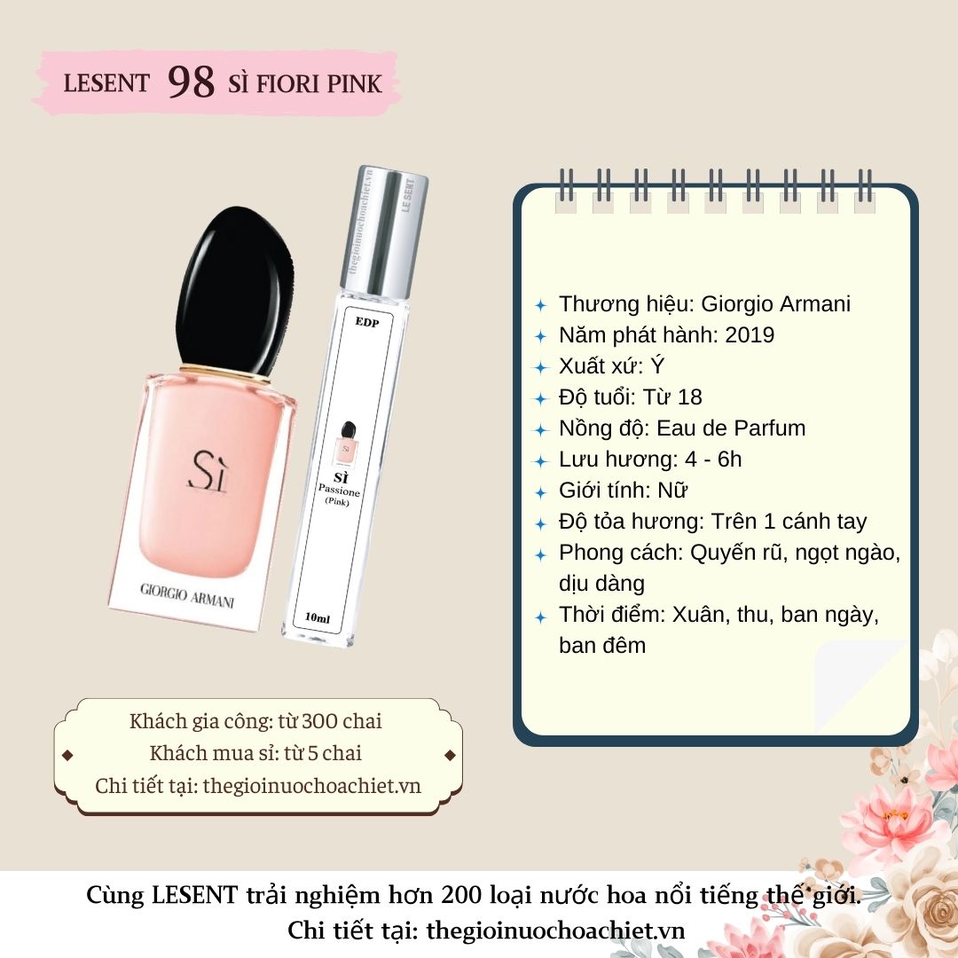 Nước hoa chiết Sì Fiori 10ml